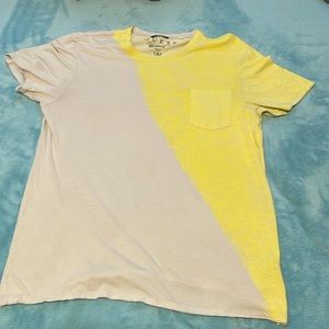 Guess gray and yellow shirt